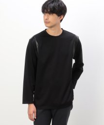 COMME CA ISM MENS/フェイクレザー コンビデザイン Ｔシャツ/505783480