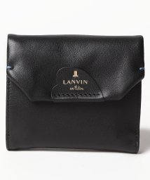 LANVIN en Bleu(BAG)(ランバンオンブルー（バッグ）)/ルイーズ 二つ折り財布/ブラック