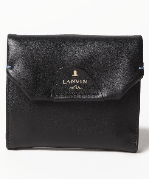 LANVIN en Bleu(BAG)(ランバンオンブルー（バッグ）)/ルイーズ 二つ折り財布/ブラック