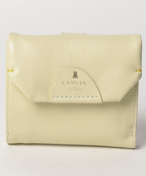 LANVIN en Bleu(BAG)(ランバンオンブルー（バッグ）)/ルイーズ 二つ折り財布/スモーキーイエロー