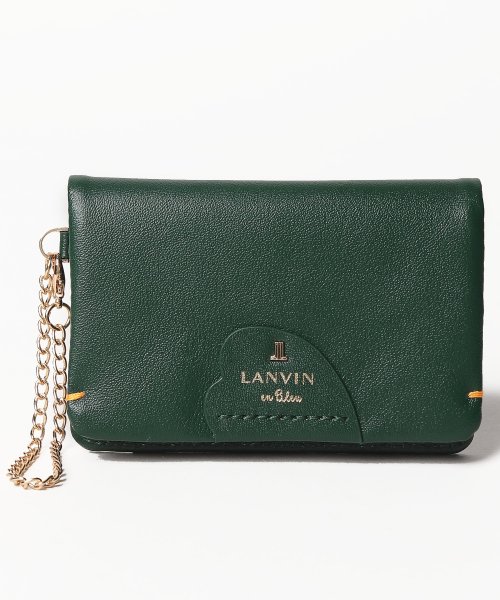 LANVIN en Bleu(BAG)(ランバンオンブルー（バッグ）)/ルイーズ パスケース/グリーン