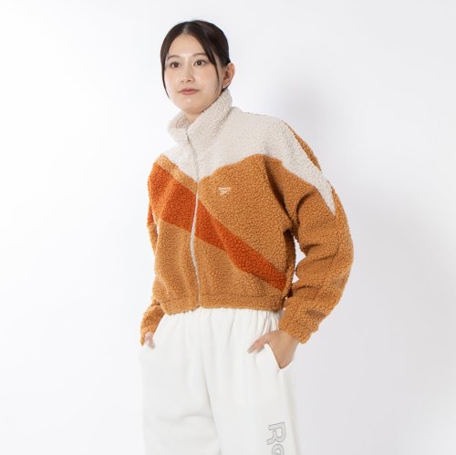 Reebok(Reebok)/ウィンター シェルパ トラックトップ / CL WINTER SHERPA TRACKTOP /ブラウン