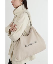 JILL STUART(ジル スチュアート)/チェーンロゴトートバッグ/ベージュ