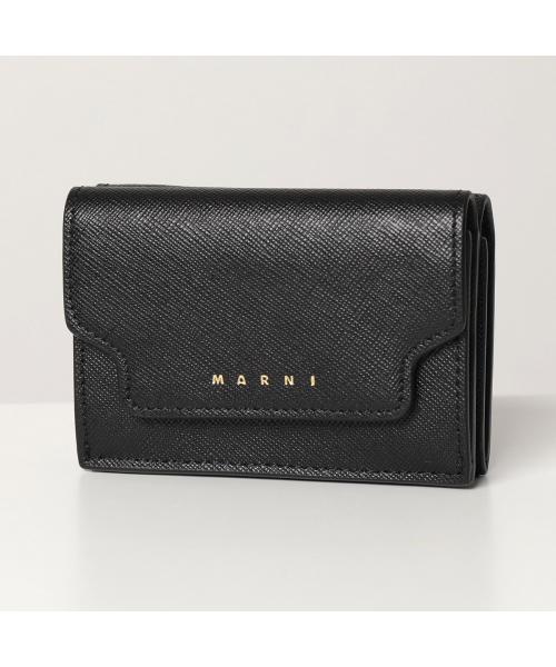 セール】MARNI 三つ折り財布 PFMOW02U07 LV520 レザー(505792071