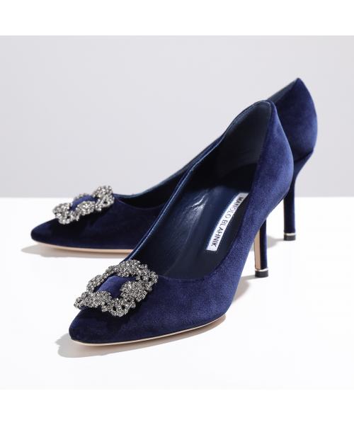 セール】MANOLO BLAHNIK パンプス HANGISI FMC ベルベット(505792096 ...