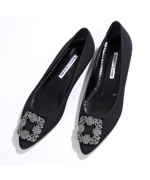 MANOLO BLAHNIK パンプス HANGISIFLAT FMC GROSGRAIN - Thebuildteam