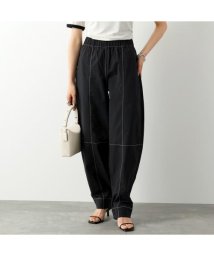 GANNI/GANNI カーブパンツ Cotton Crepe Elasticated Curve Pants/505792322