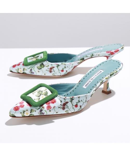 セール】MANOLO BLAHNIK ミュール MAYSALE BI 050 123 2313(505792328 