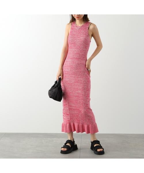 セール】GANNI ワンピース Melange Sleeveless Dress K1898 2565 