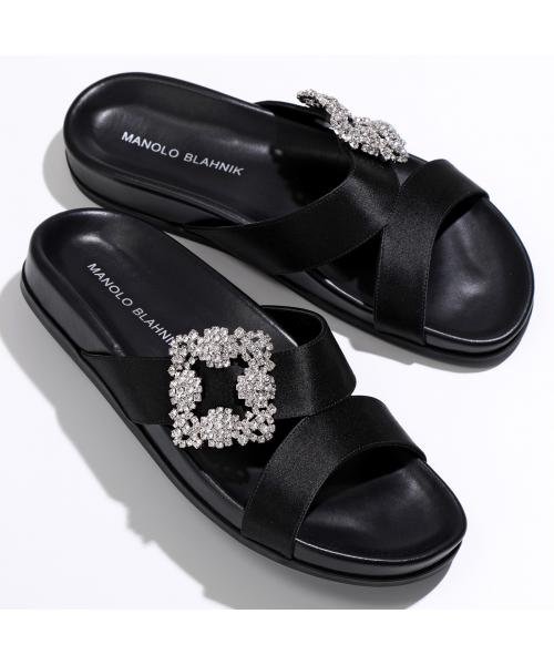 MANOLO BLAHNIK サンダル CHILANGHI CLC 010 SATIN(505792472 