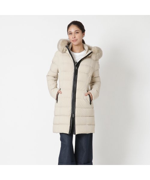 マッカージュ アウター ダウンジャケット コート カーラ シェイプライン ベージュ レディース MACKAGE CALLABX C0281 MACKAGE マッカージュ アウター ダウンジャケット コート カーラ シェイプライン ベージュ レディース CALLABX