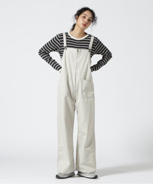 Schott(ショット)/Women's/OVERALL PANTS/オーバーオールパンツ/アイボリー2