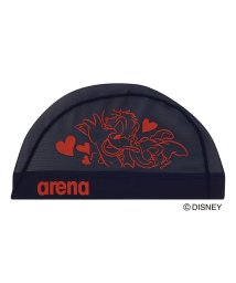 arena (アリーナ)/【ディズニー】"ドナルド" と "デイジー" メッシュキャップ（ラバープリント）/ネイビー