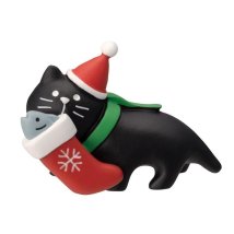 cinemacollection/マスコット 靴下運び黒猫 デコレ かわいい クリスマス グッズ /505792885