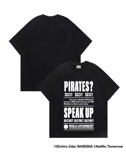 HOOK(HOOK（フック）)/Netflixシリーズ「ONE PIECE」プリントTシャツ/ブラック系1