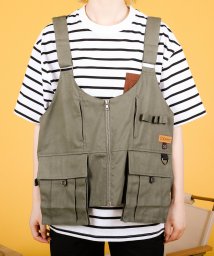 S'more(スモア)/【 S'more / S'more fireproofing 2WAY campvest 】 バッグにもなる2WAY難燃ベスト/カーキ