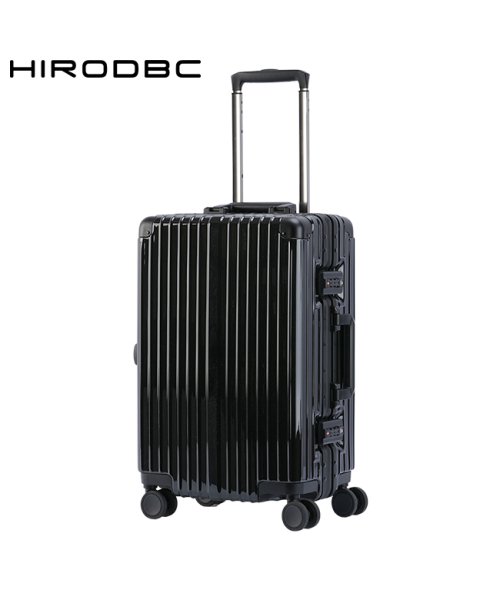 HIRODBC(ヒロディービーシー)/スーツケース 機内持ち込み Sサイズ SS 33L 軽量 丈夫 アルミフレーム シルバー DBCラゲージ HIRODBC ADL－G18/ブラック