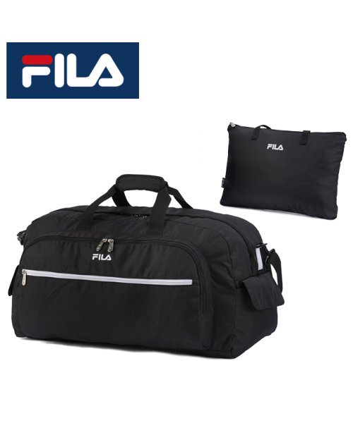 FILA(フィラ)/フィラ セグレート ボストンバッグ 2WAY 50L 修学旅行 部活 高校生 中学生 女子 男子 大容量 軽量 撥水 ブランド FILA 7836/ホワイト