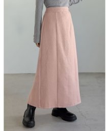 Re:EDIT(リエディ)/[低身長/高身長サイズ有]メルトンシャギーナロースカート/ピンク