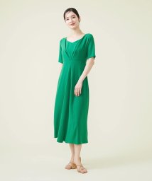 Sybilla/【SYBILLA DRESS】タックデザインフレアドレス/505795742