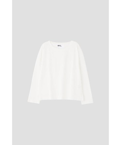 MHL.(エムエイチエル)/DRY COTTON JERSEY/WHITE