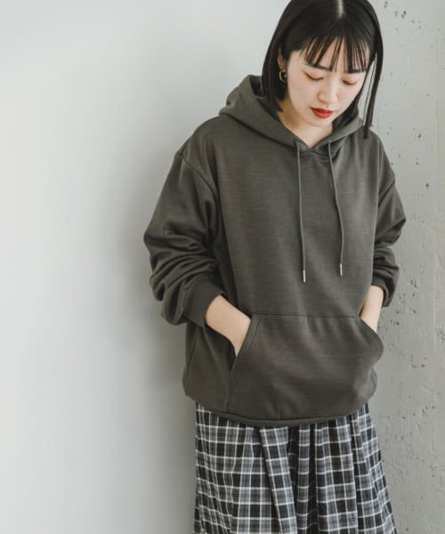 ITEMS URBANRESEARCH(アイテムズ アーバンリサーチ（レディース）)/ウラキモウフーディー/CHA