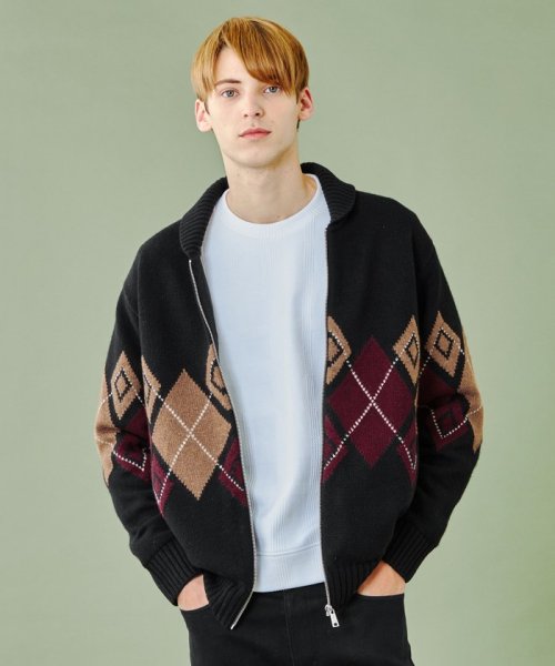 WEB限定】クレストブリッジカウチンニット(505751785)｜HANKYU MEN
