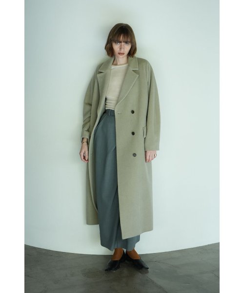 CLANE(クラネ)/DOUBLE WOOL LONG COAT/MINT