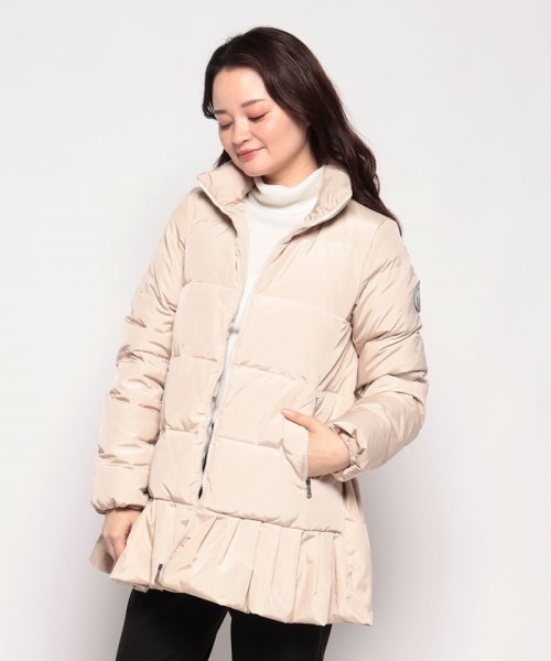 タックペプラムダウンジャケット 
