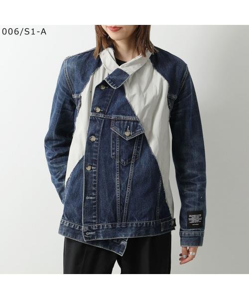 LUTZ HUELLE(ルッツヒュエル)/Lutz Huelle デニムジャケット SLANT DENIM JACKET 切替 ライン/その他系1