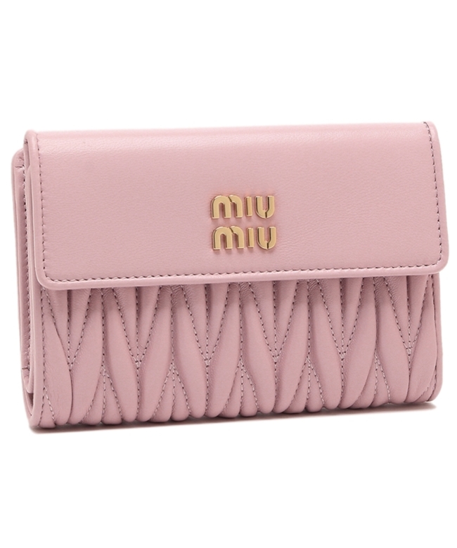 MIUMIU マテラッセ ピンク 二つ折り財布【お値下げ中】