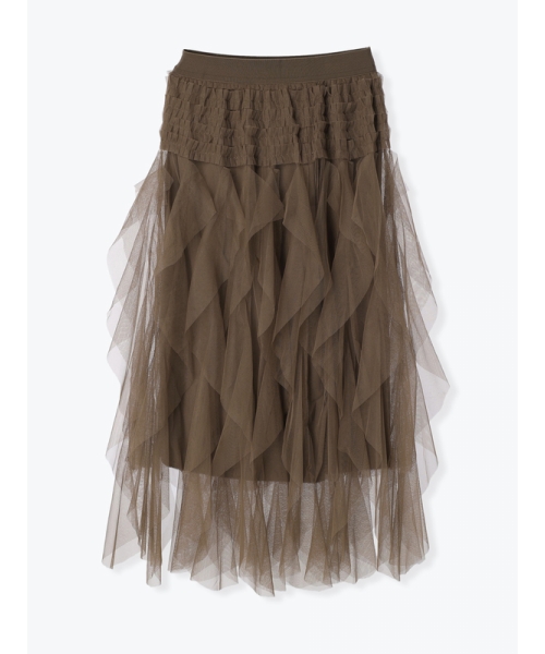新品 little suzie Sheer Layerd Midi Skirt 新品 little suzie Sheer Layerd Midi Skirt Crinkle Gauze Midi