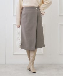 Couture Brooch/メルジャージラップ風スカート/505797750