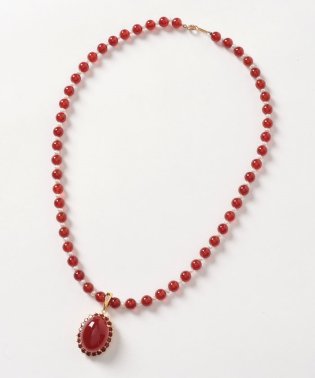 I･E･I  SELECTION/魅惑のイタリアン・レッド 赤メノウとガーネットの宝飾ネックレス/505769955