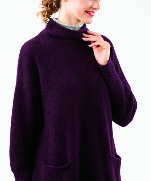 ヤク100%のデザインチュニック 