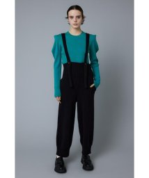 HeRIN.CYE(ヘリンドットサイ)/Knit suspender pants/BLK