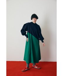 HeRIN.CYE(ヘリンドットサイ)/Asymmetry hem knit dress/NVY