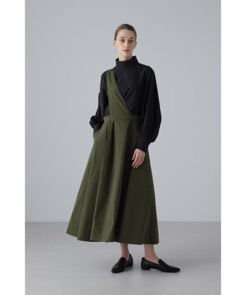 セール】【セットアップ対応商品】◇メモリータフタワンピース  