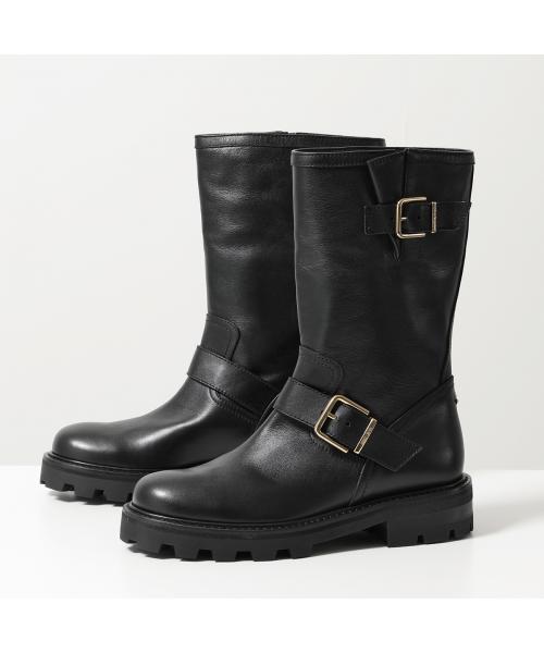 【セール】Jimmy Choo ミドルブーツ BIKER II SQM バイカーブーツ