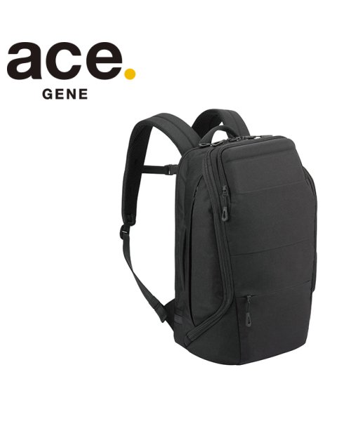 ace.GENE(ジーンレーベル)/エース ジーンレーベル ビジネスリュック B4 20L 2気室 14.0インチPC チェストベルト コンビクルーザー ace. GENE LABEL 34031/ブラック