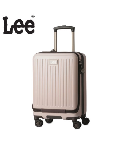 Lee(Lee)/Lee リー ジャーニー スーツケース 37L 機内持ち込み フロントオープン ファスナー 軽量 Journey 320－9020/ピンク