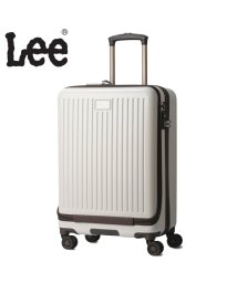 Lee(Lee)/Lee リー スーツケース Mサイズ 53L フロントオープン 前開き 軽量 320－9021 キャリーケース キャリーバッグ/ホワイト