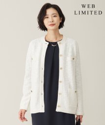 J.PRESS LADIES（LARGE SIZE）/【WEB限定カラーあり・洗える】TWEED ニット カーディガン/505750705