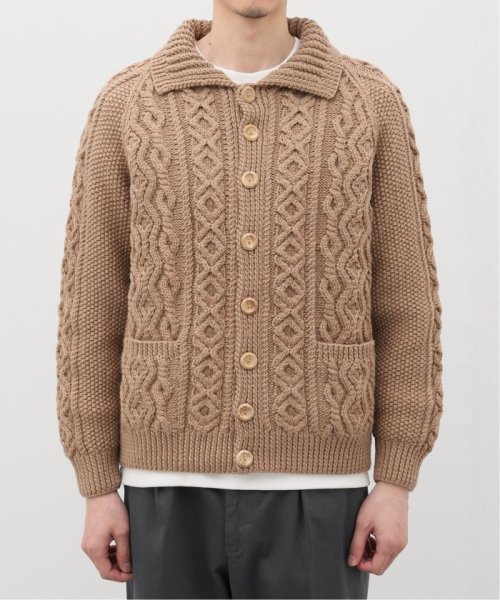 JOURNAL STANDARD(ジャーナルスタンダード)/【INVERALLAN / インバーアラン】CASHMERE HANDKNIT CARDIGAN/ブラウンD