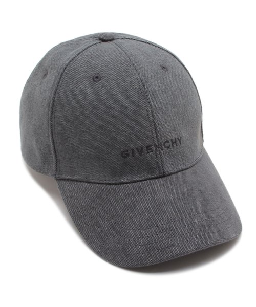 ジバンシィ 帽子 サージ GIVENCHY キャップ ロゴ グレー メンズ 
