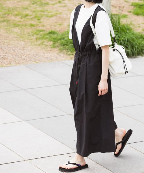 『別注』『撥水/2WAY仕様』GRAMICCI　アクティブナイロンサロペット パンツの2WAY仕様 165cm BEIGE