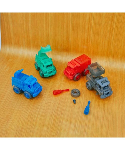  FO TOYBOX(エフオートイボックス)/DIY TOY CARS  CLEAR 4点セット/マルチカラー