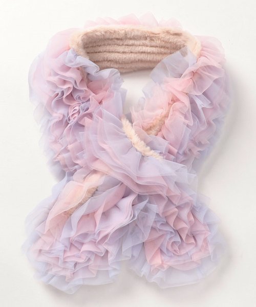 fafa(フェフェ)/【MINA BELLE 】TULLESCARF/BPINK