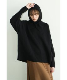 CLANE(クラネ)/WIDE KNIT TOPS BALACLAVA SET/BLACK