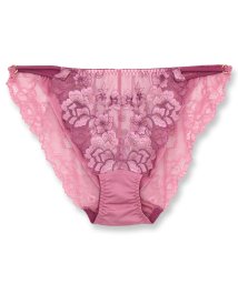 fran de lingerie(フランデランジェリー)/エキゾチックなフラワー刺繍ヒップに心地くフィット！ 「ワンダーリフトブラフローラル ショーツ」 ショーツ/ピンク